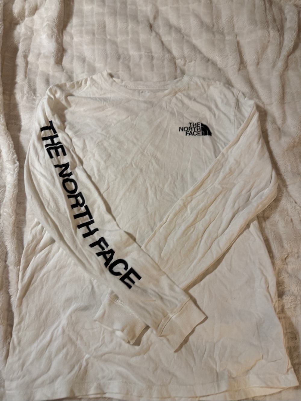 The North Face White Crewneck Logo T-Shirt- Men's M